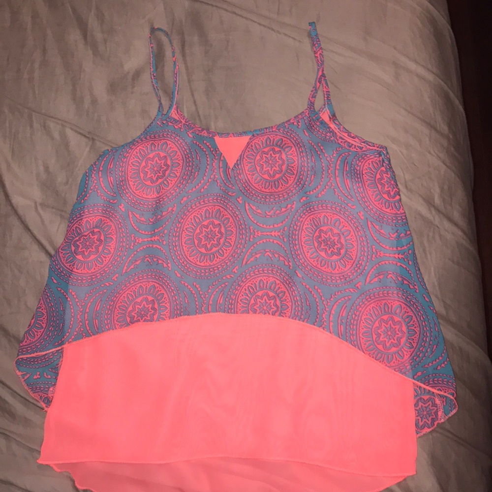 Dressy Blouse!  Gorgeous colors & pattern Sz10/12